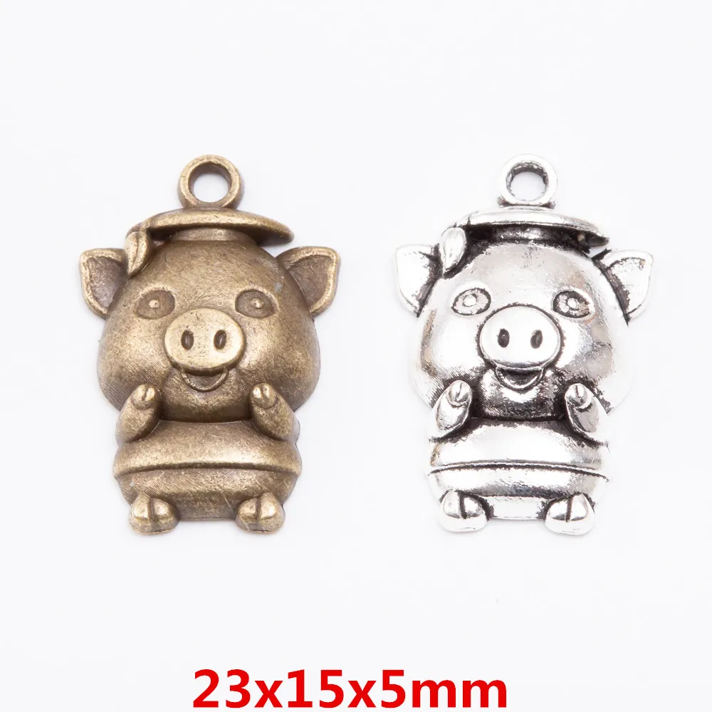 

60 шт., подвески-подвески в виде свиньи