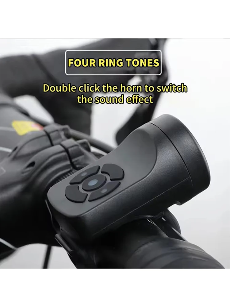 AliExpress NONE Bicycle Horn For Bike Horn Loud Bicycle Bell Electric Scooter Horn Powerful Bike Doorbell MTB Bike Accessories USB Chargeable