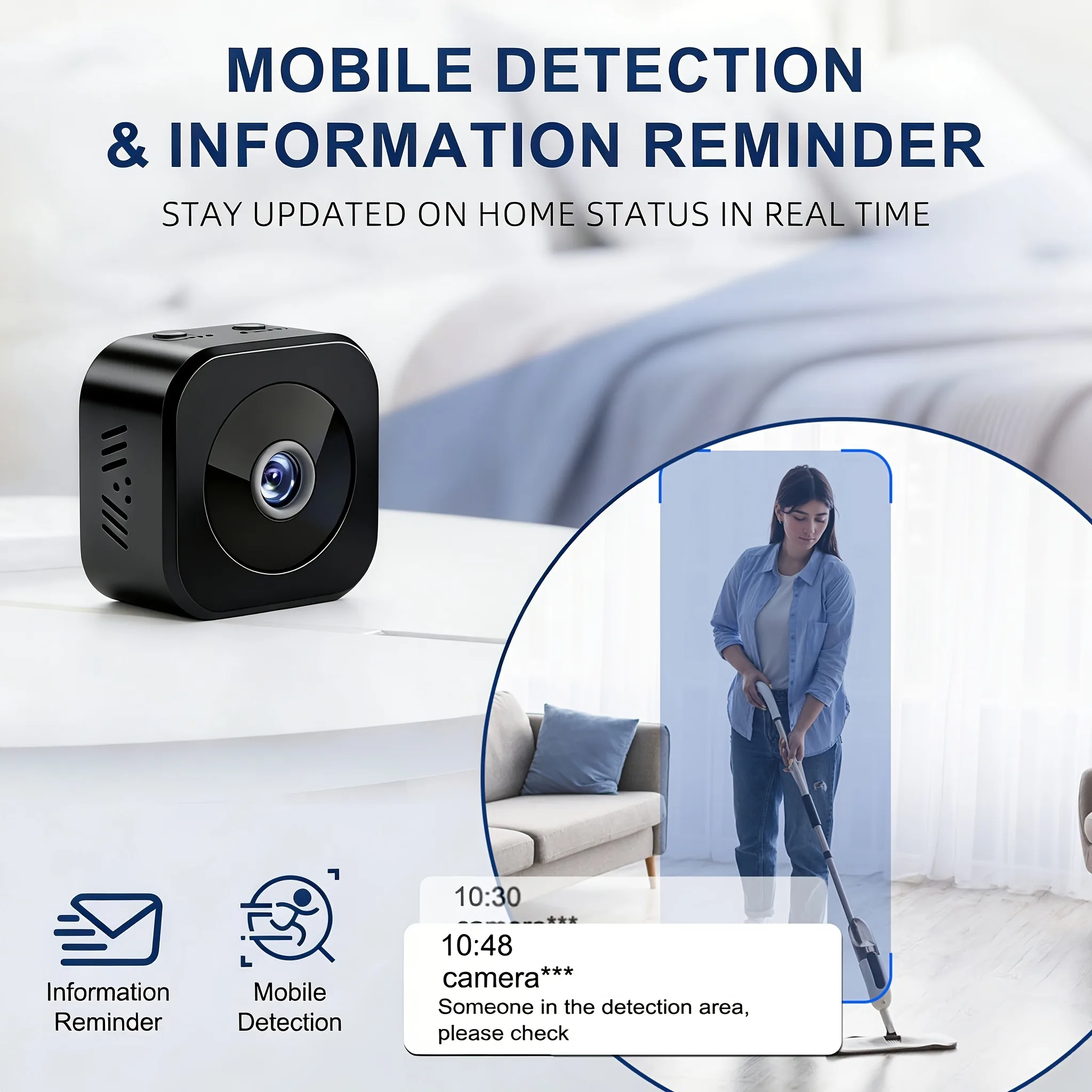 Mini HD Wifi Smart Monitor Surveillance Camera Video Voice DV Recorder Indoor Covert Wireless Security Camera Small Nanny Cam image 4