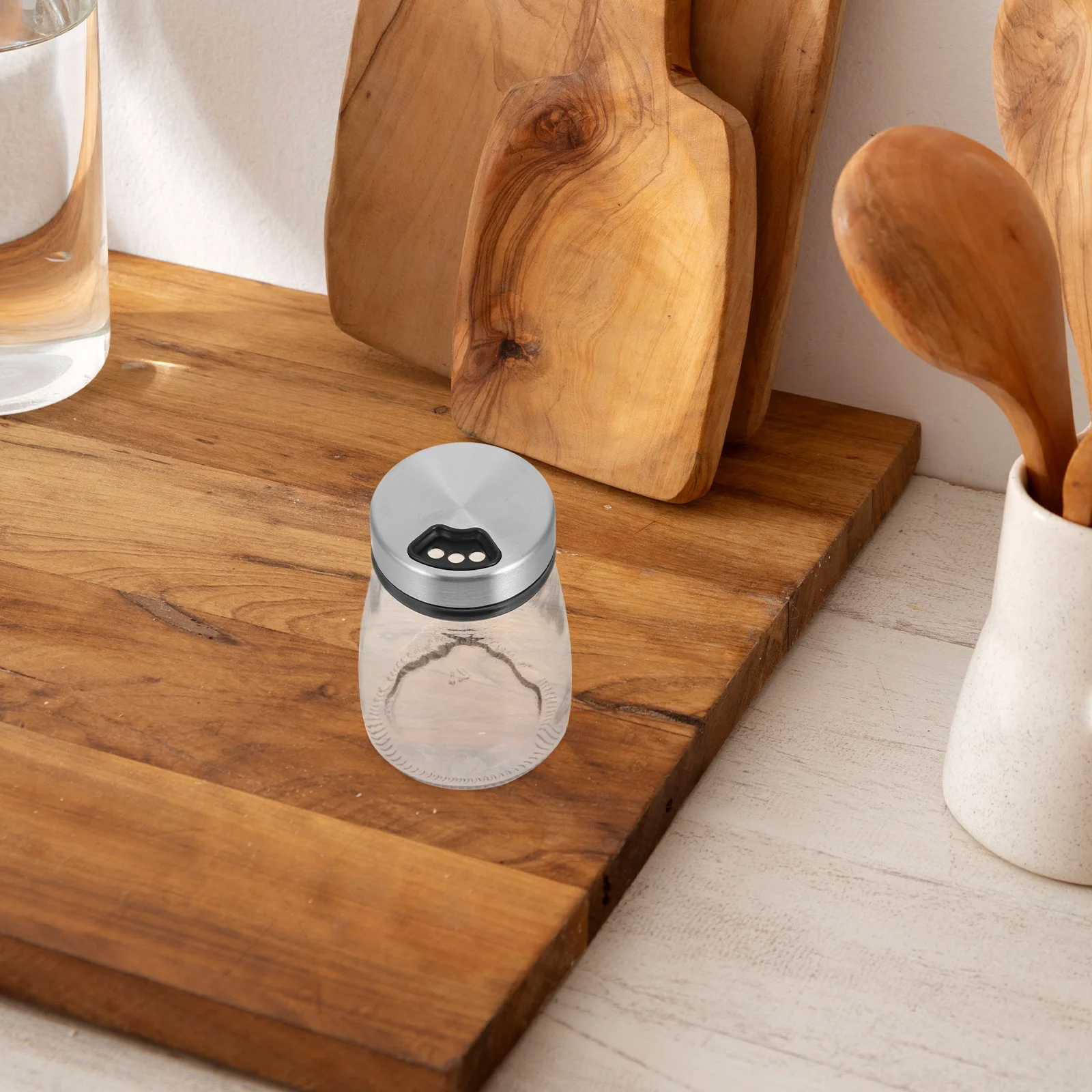 

Glass Seasoning Box High Borosilicate Kitchen Salt Pepper Sugar Shaker Dispenser Practical Spice Container The Seasoning Bottle