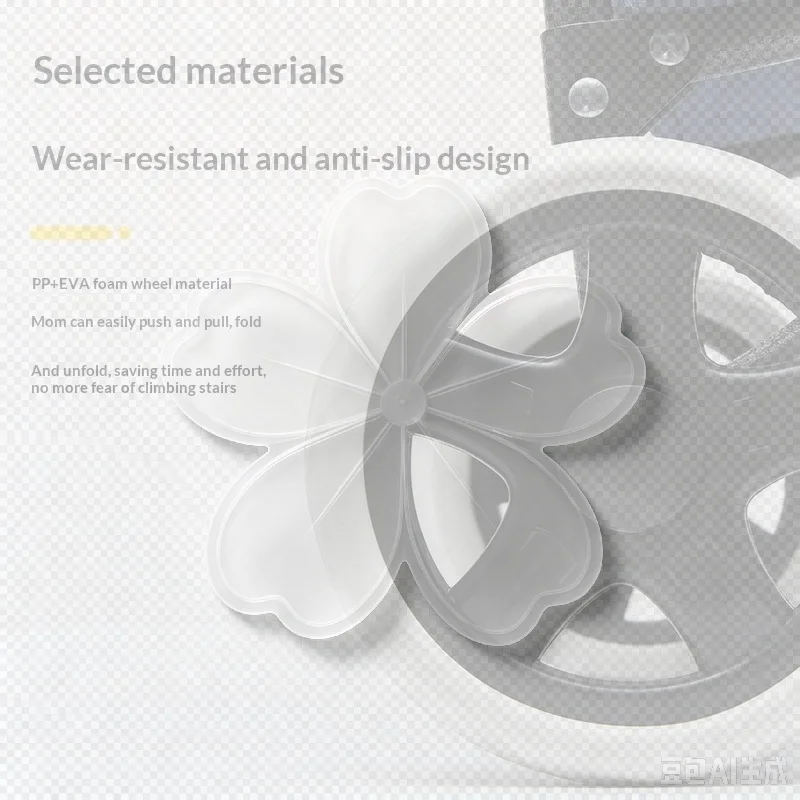 2Pcs Fashion Flexible Shopping Cart Wheels Replacement Anti Slip Travelling Trolley Caster Wear-resistant Tire Wheel Fashion