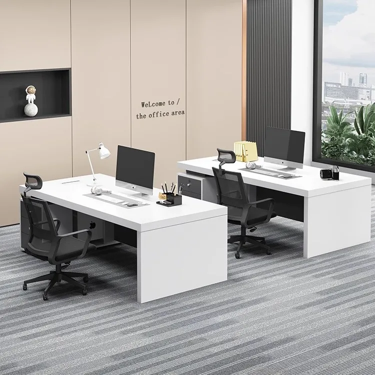 YJQ modern boss finance desk 4-person staff desk and chair combination supervisor manager office desk