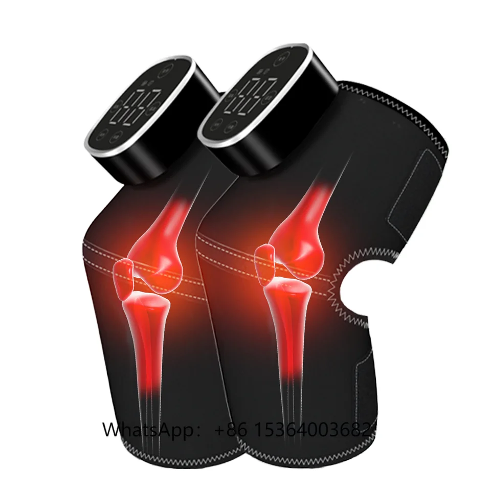

TJXL-Portable Rechargeable Infrared Light Heating Knee Brace Vibration Therapy Massager Leg Pain Relief Shoulder Wrap Elbow Pads