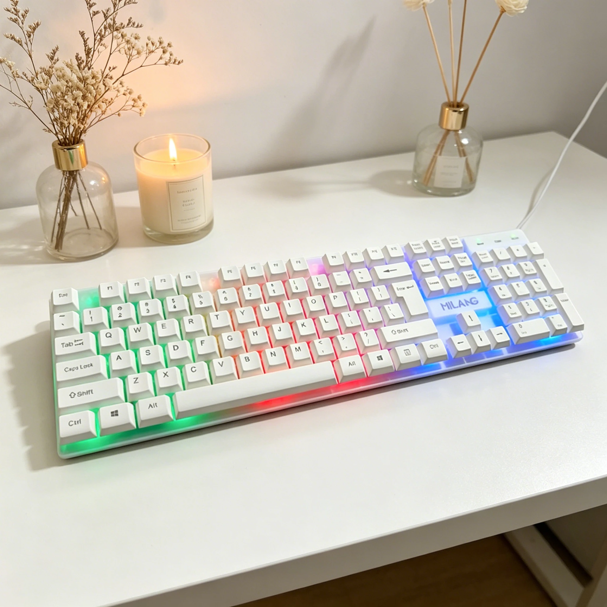 Regenboog LED-achtergrondverli - Pc Gaming Komplett Set recensie en prijs