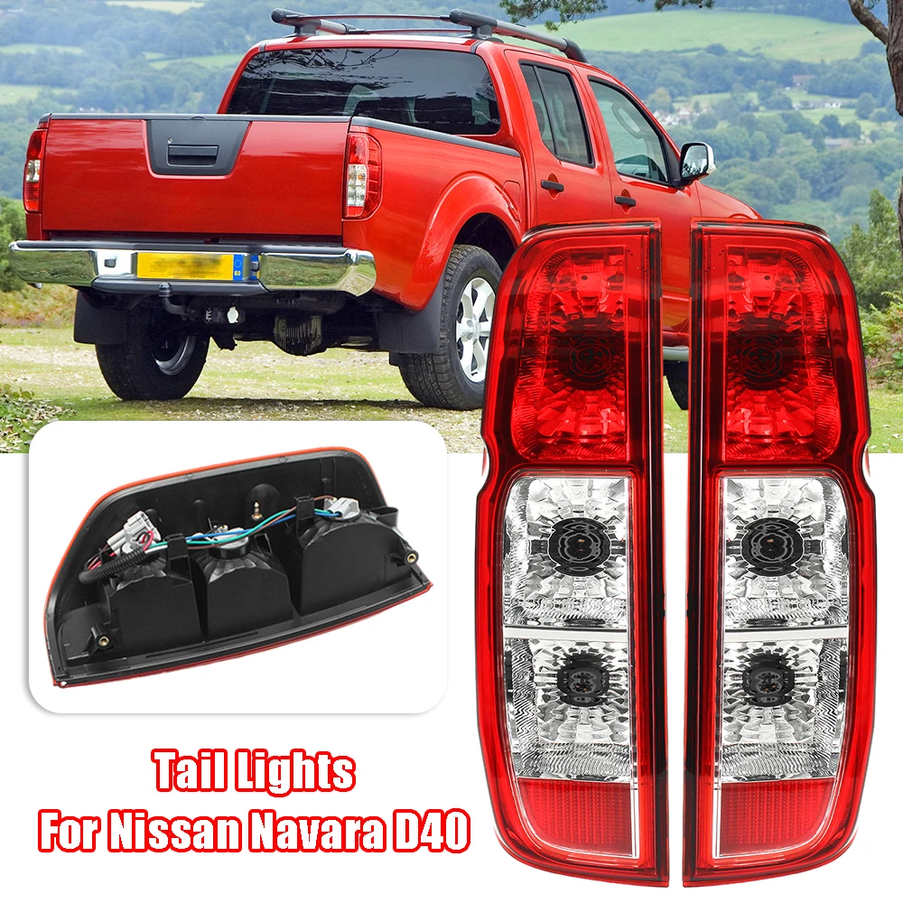 1 Pair Rear Tail Light Taillamp Brake Lamp Turn Signal 26555EB38A For Nissan Navara 2005 D40 2005 2006 2007 2008 2009 2010-2015