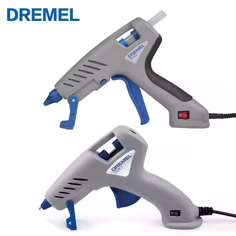 Пистолет для термоплавкого клея Dremel 930 и 940, 105–90 градусов Цельсия, портативный пистолет для термоплавкого клея, 7–11 мм, бытовой промышленный пистолет
