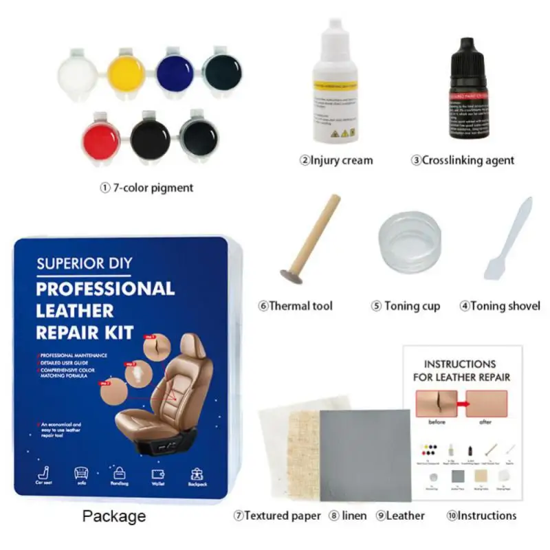 

New Durable Leather Repair Kit Repair Cream Repair Kit Portable UniversalCar Leather Repair Cream Car Accessories