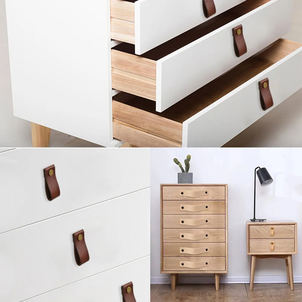 4Pcs Cabinet Handles Minimalist Handmade Drawer Pulls Door Knobs for Kitchen Bathroom Furniture Modern Traditional