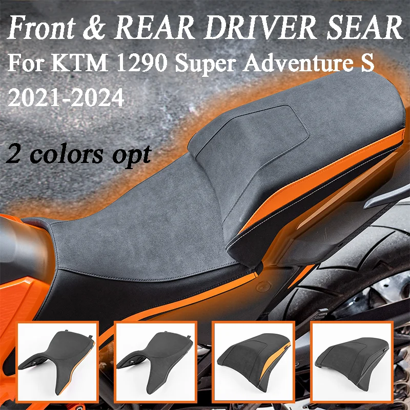 For KTM 1290 Super Adventure S 2021 2022 2023 2024 Motorcycle Passenger Driver Seat Front Rear Cushion Cover Pads Accessories