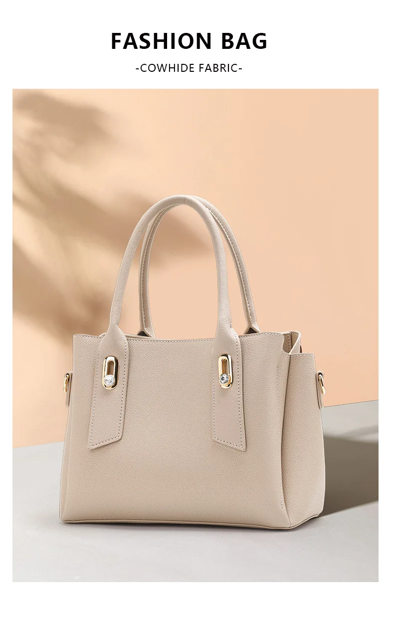 Aidrani Damenhandtasche aus echtem Leder mit Top-Griff, modische Rindsledertasche mit großem Fassungsvermögen 2026 – Detail 4