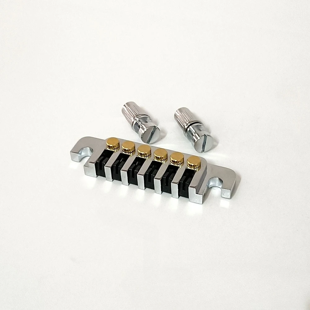 Sliding Bridge for Tuning Strings LP Guitar Lower Bridge with Brass Tension Plate and Tension Wire Plate. 100.5 * 26mm