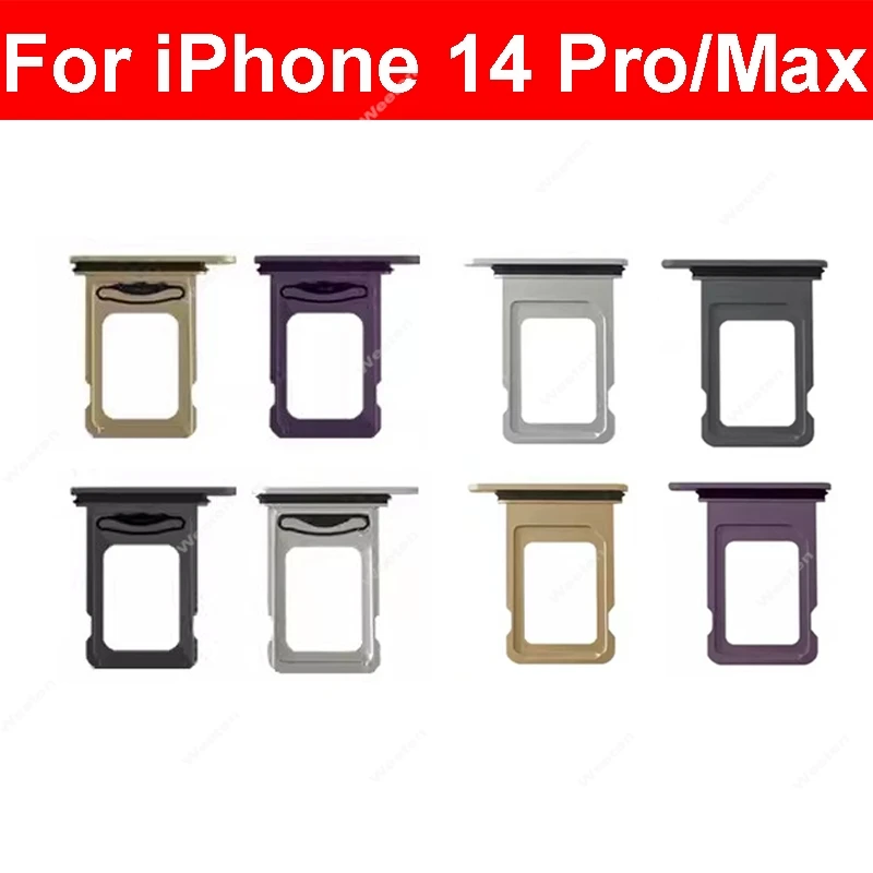 For iPhone 14 Pro 14Pro Max Dual Single SIM Card Tray Holder SIM Card Reader Slot Replacement