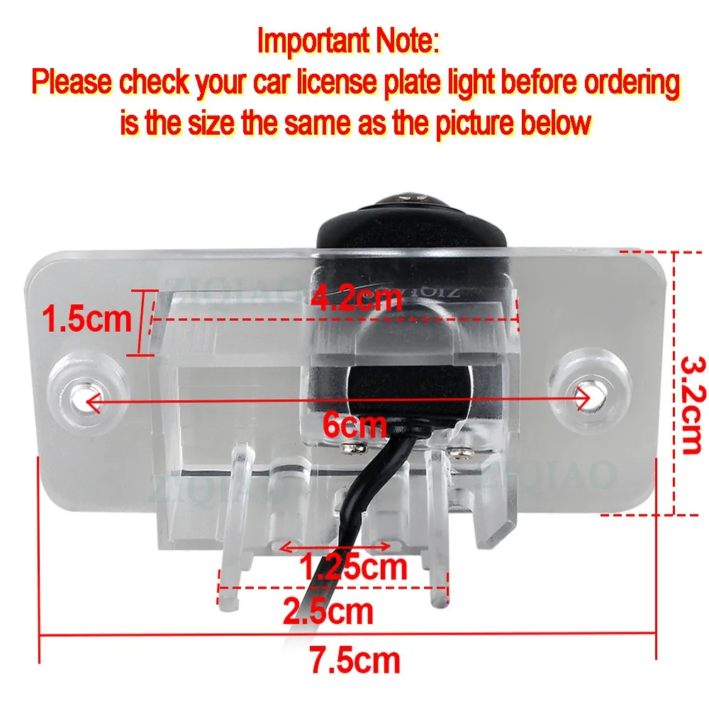 ZIQIAO for VW Tiguan 2010-2017 Touareg 7L 2002-2010 HD Rear View Camera HS150