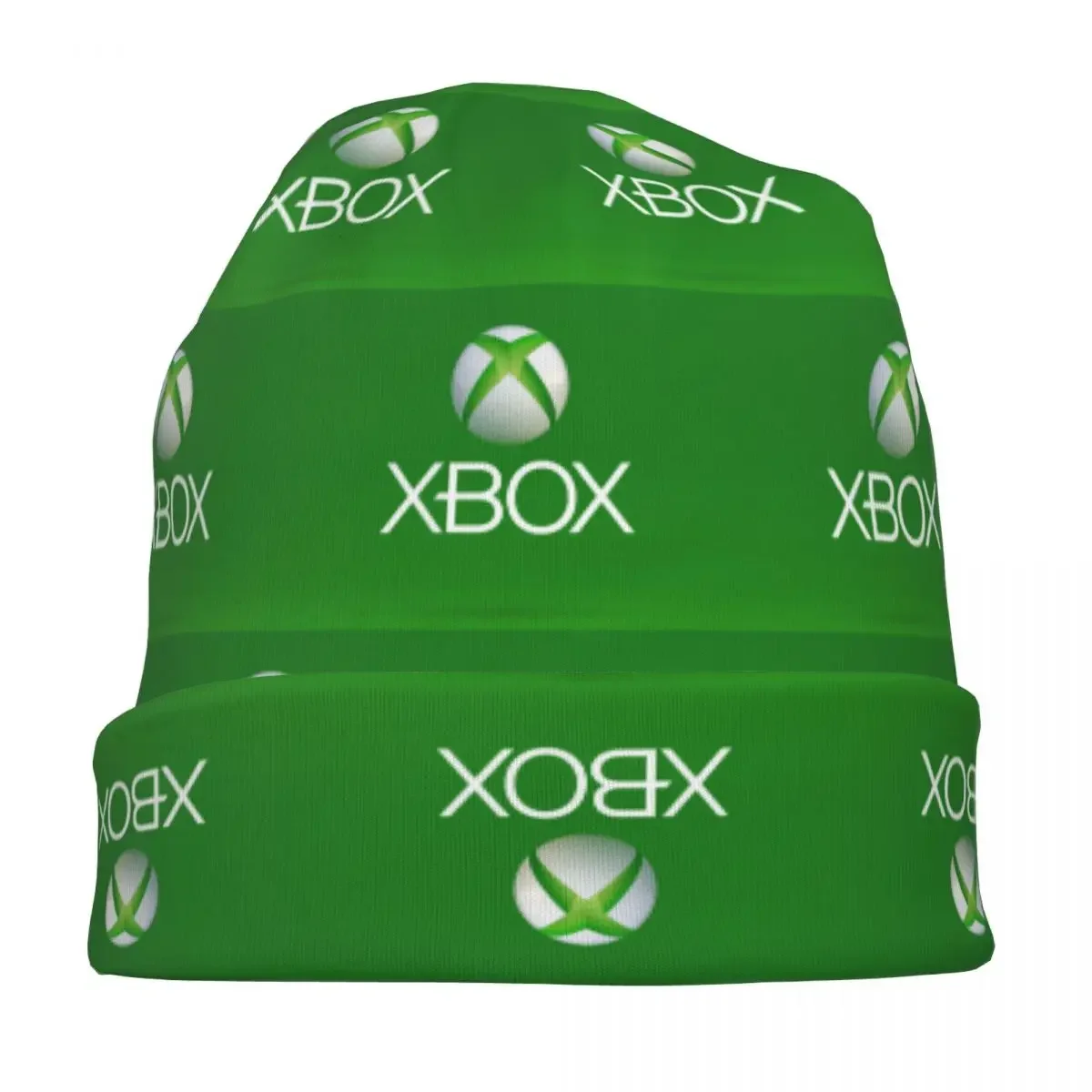 Gorro de punto cálido con logotipo de Xbox verde, gorro de moda para otoño e invierno, gorros para exteriores, sombreros para adultos Unisex