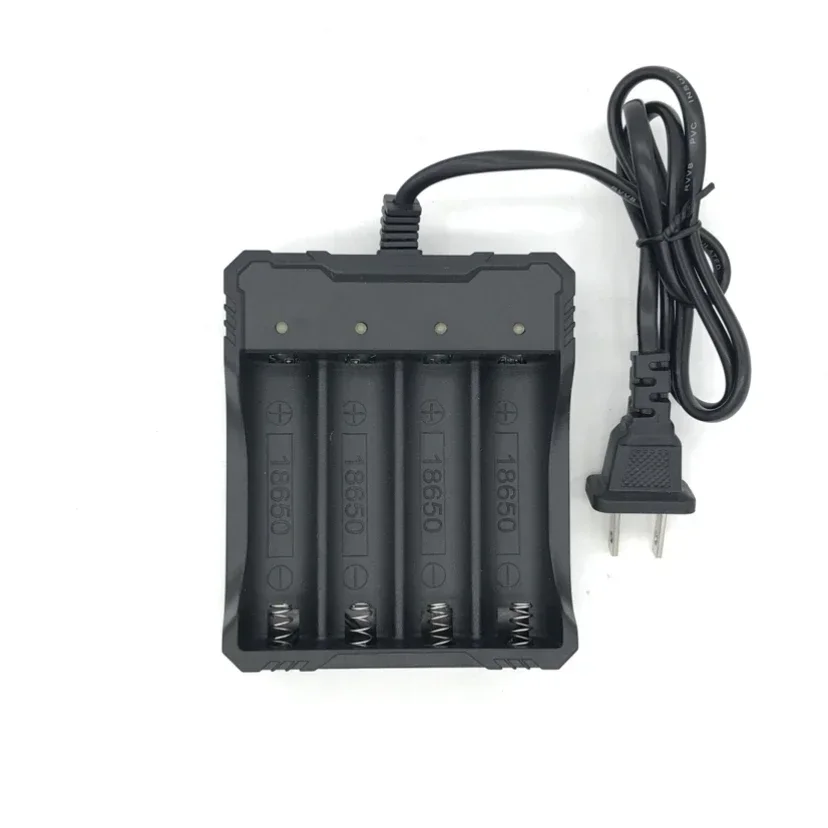 For 18650 Battery Charger Intelligent Fast Charging for 18650 Li-Ion Battery Flashlight Battery 4 Chargers 4 Slot Wire Charger