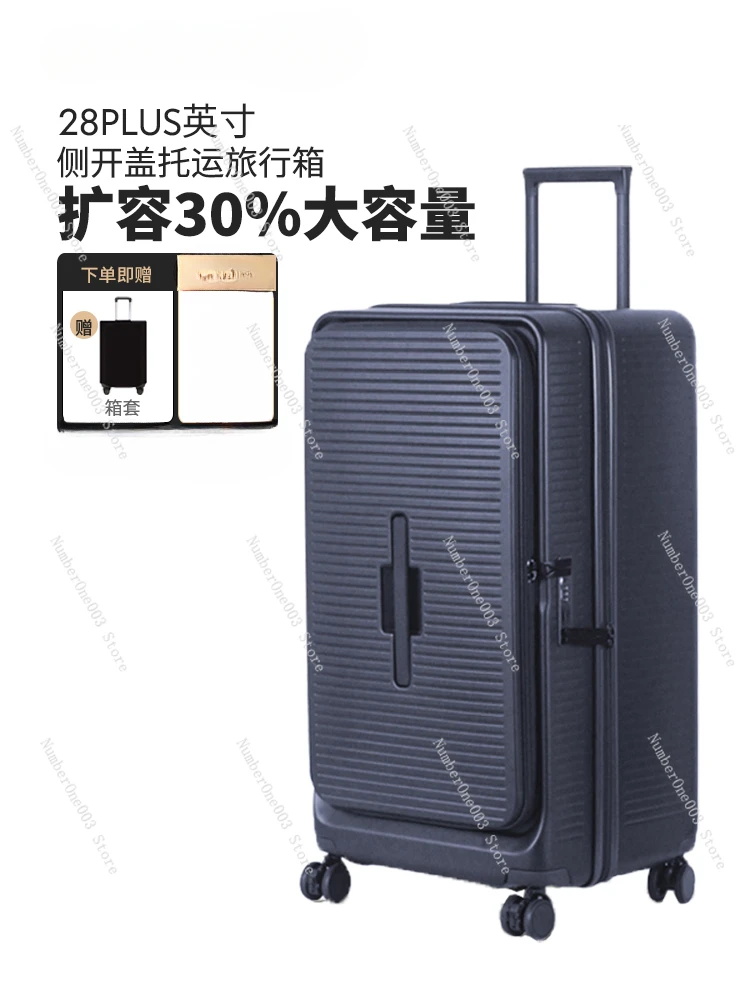 Trolley Case for Male and Female, Front Open Cover, Weighing Luggage, Study Abroad 28Plus Suitcase, Large Capacity