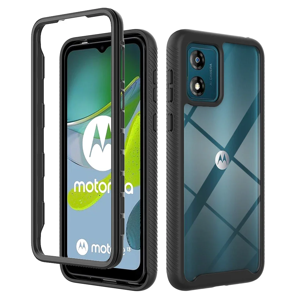 Hybrid Rugged Armor Shockproof Case For Motorola Moto E13 E32 G13 G23 G53 G22 G32 G42 G52 G82 G62 5G TPU Hard Plastic Back Cover