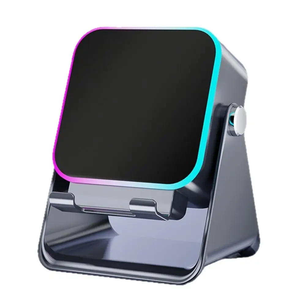 Auto-induction Wireless Induction Speaker Dual Mode RGB Ambient Light Bluetooth Speaker Enhance Sound Quality 360° Rotation