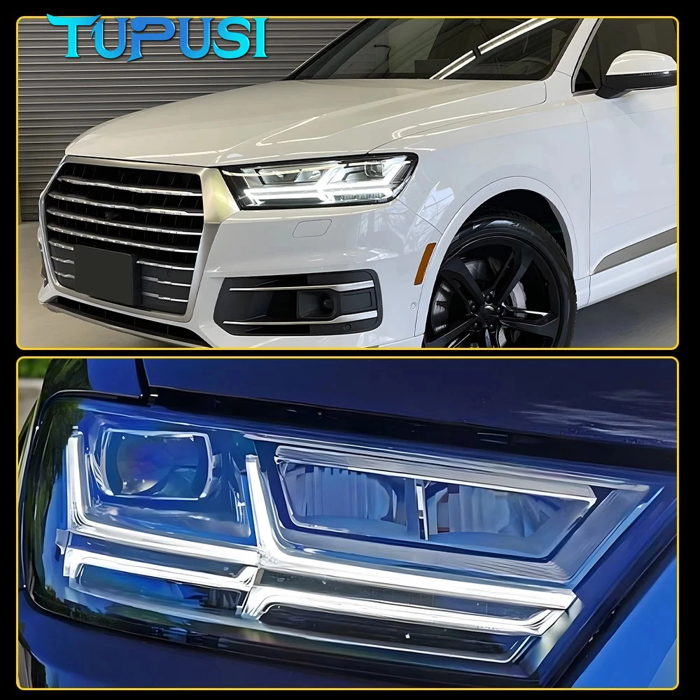 4X LED Boards For Audi Q7 2017 2018 2019 LED Headlight DRL Turn Signal L&R