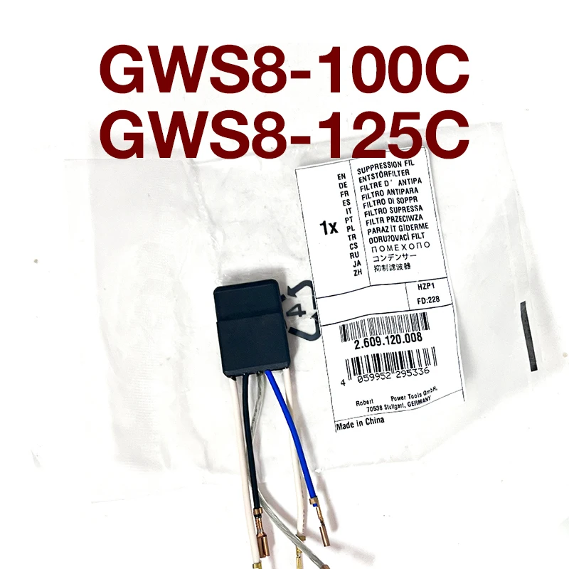 Filtros Capacitores para Bosch Máquinas de Corte Moedores Ferramentas Elétricas Filtros Acessórios Substituições para Bosch Gws8100c Gws8-125c