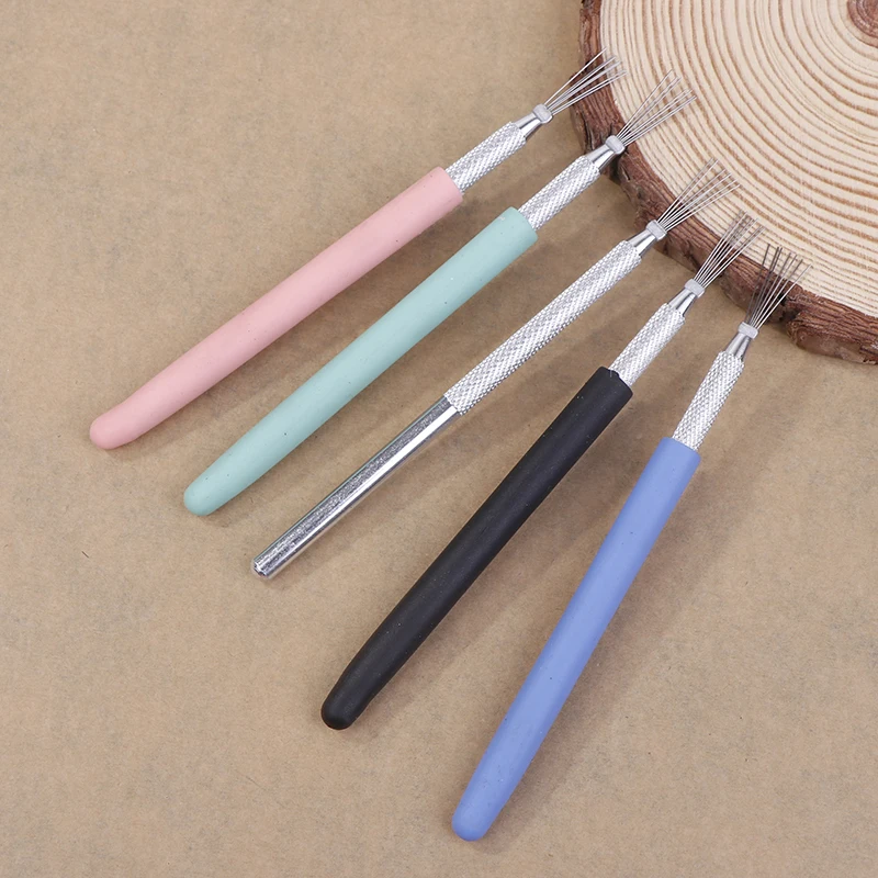 7 Pin Feather Wire Texture Ceramics Tools Polymer Clay Sculpting Modeling Tool DIY Pottery Brush Pottery Tools Cake Accessories