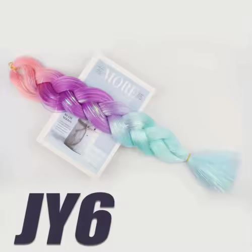 Synthetic Kanekalon Crochet Hair Braiding Hair Pre Stretched Curly Jumbo Braids Extensions Hair Accessories For Girls Braids - Image 76