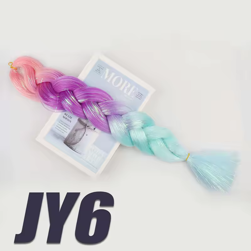 Synthetic Kanekalon Crochet Hair Braiding Hair Pre Stretched Curly Jumbo Braids Extensions Hair Accessories For Girls Braids - Image 76