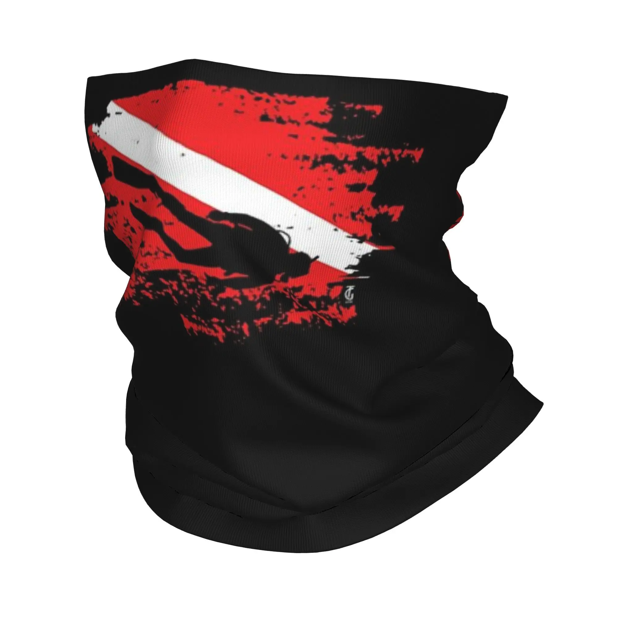 ダイビング スキューバ ダイバー バンダナ ネックゲートル プリント ラップ マスク スカーフ 多用途 ヘッドバンド ハイキング 釣り ユニセックス 大人 防風