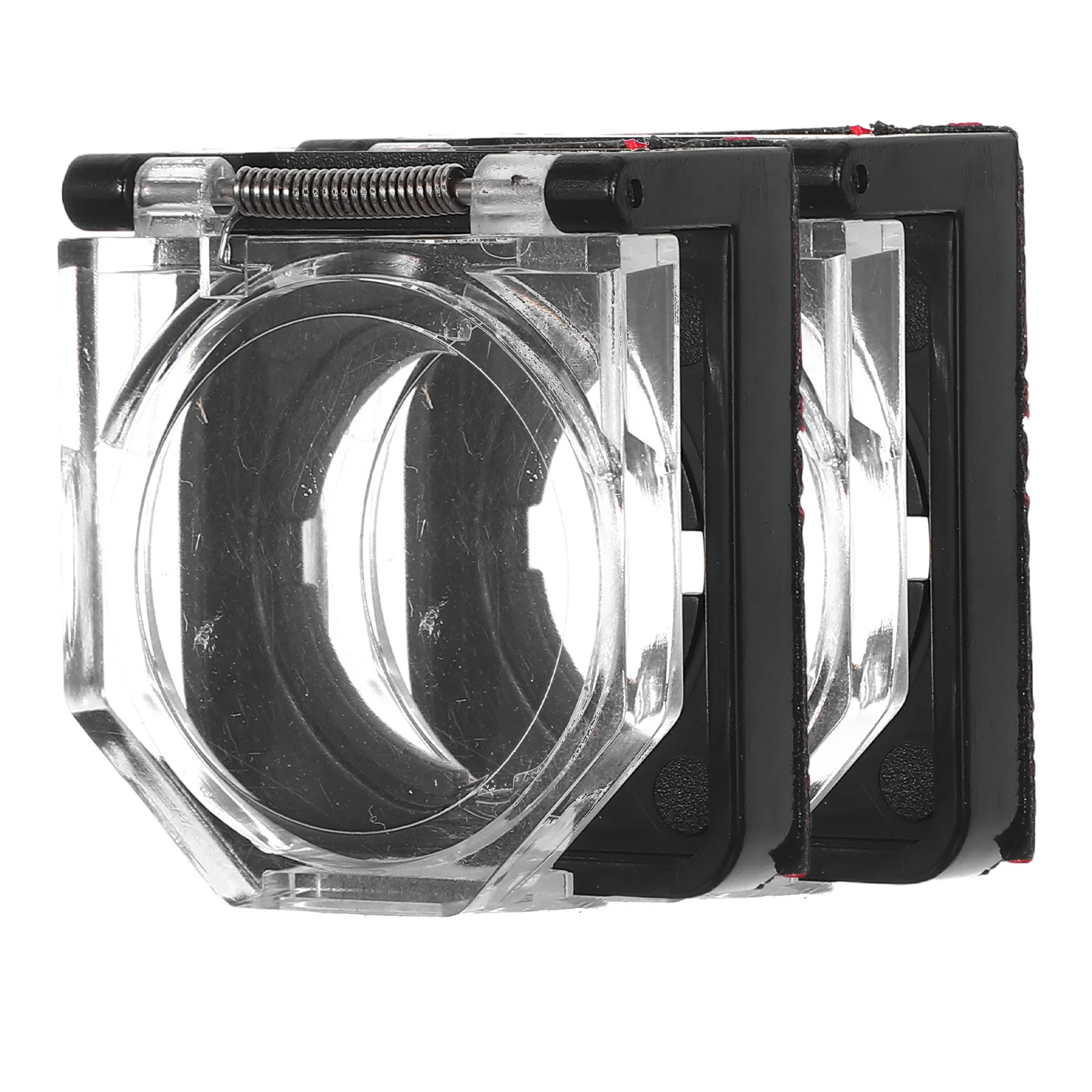 2 قطعة غطاء الطاقة: 22 مللي متر البلاستيك الشفاف دفع زر حامي ذاتية اللصق الغبار التبديل الحرس للمعدات الصناعية #3