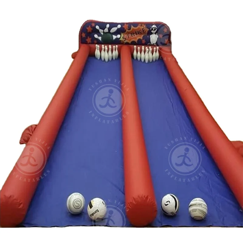 High Quality Inflatable Bowling Equipment Inflatable Alley Bowling Double Line for Sale