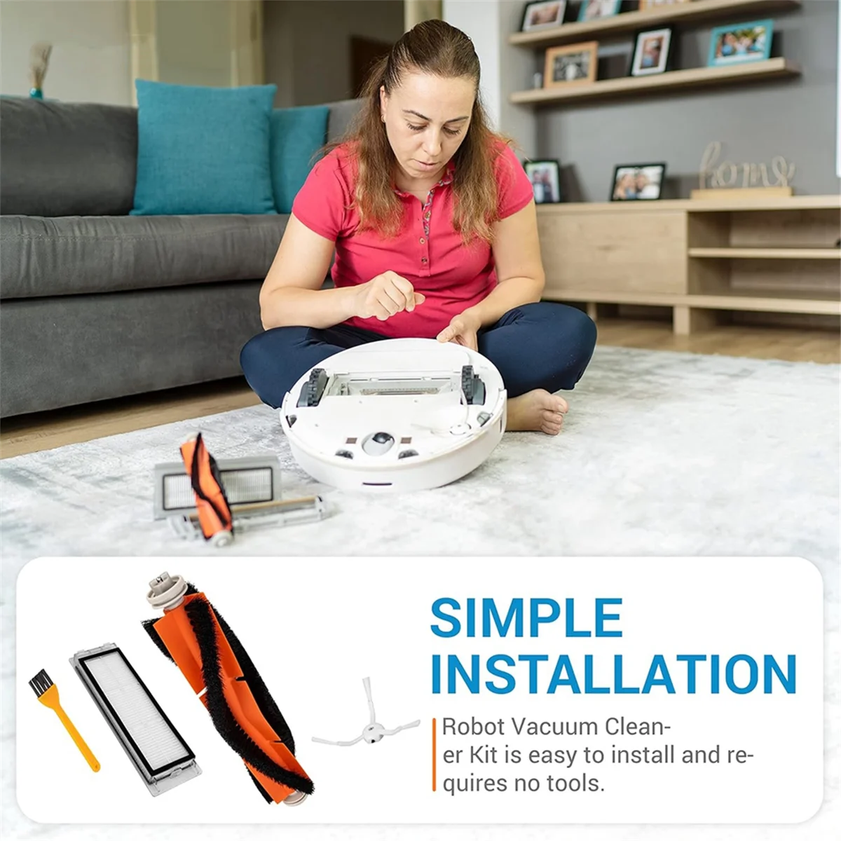 ABFI مجموعة الملحقات ل Roborock E25 S5 S6 E4 E20 E35 S50 C10 S50 S51 S4 فرشاة جانبية رئيسية فلتر Hepa استبدال أجزاء