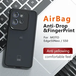 Case For Motorola MOTO Edge 50 Neo S50 Luxury Matte Transparent Acrylic Cover For MOTO Edge50 Pro 50Neo Shockproof Bumper Funda