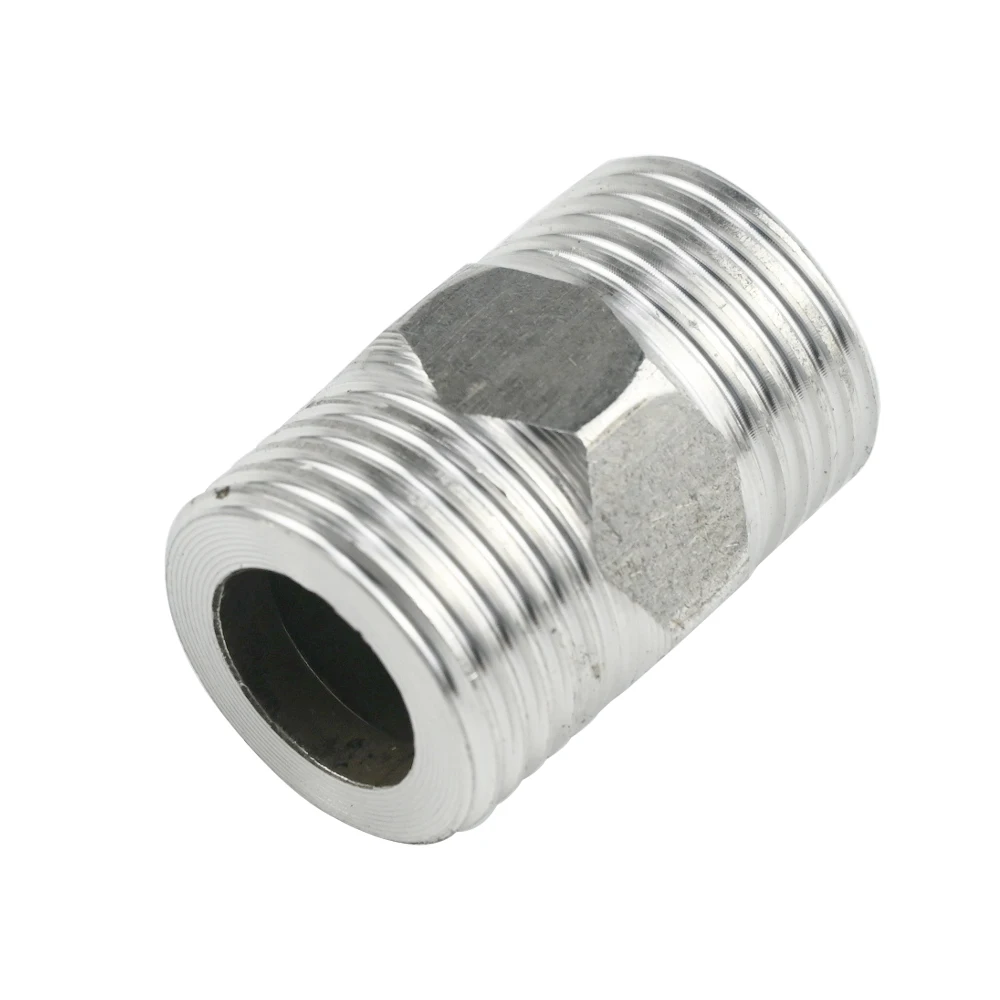 304 Stainless Steel Tee with Swivel Pipe Fitting and Angle Valve Water Splitter Pipe Connector Fitting Gun Accessories 1/2