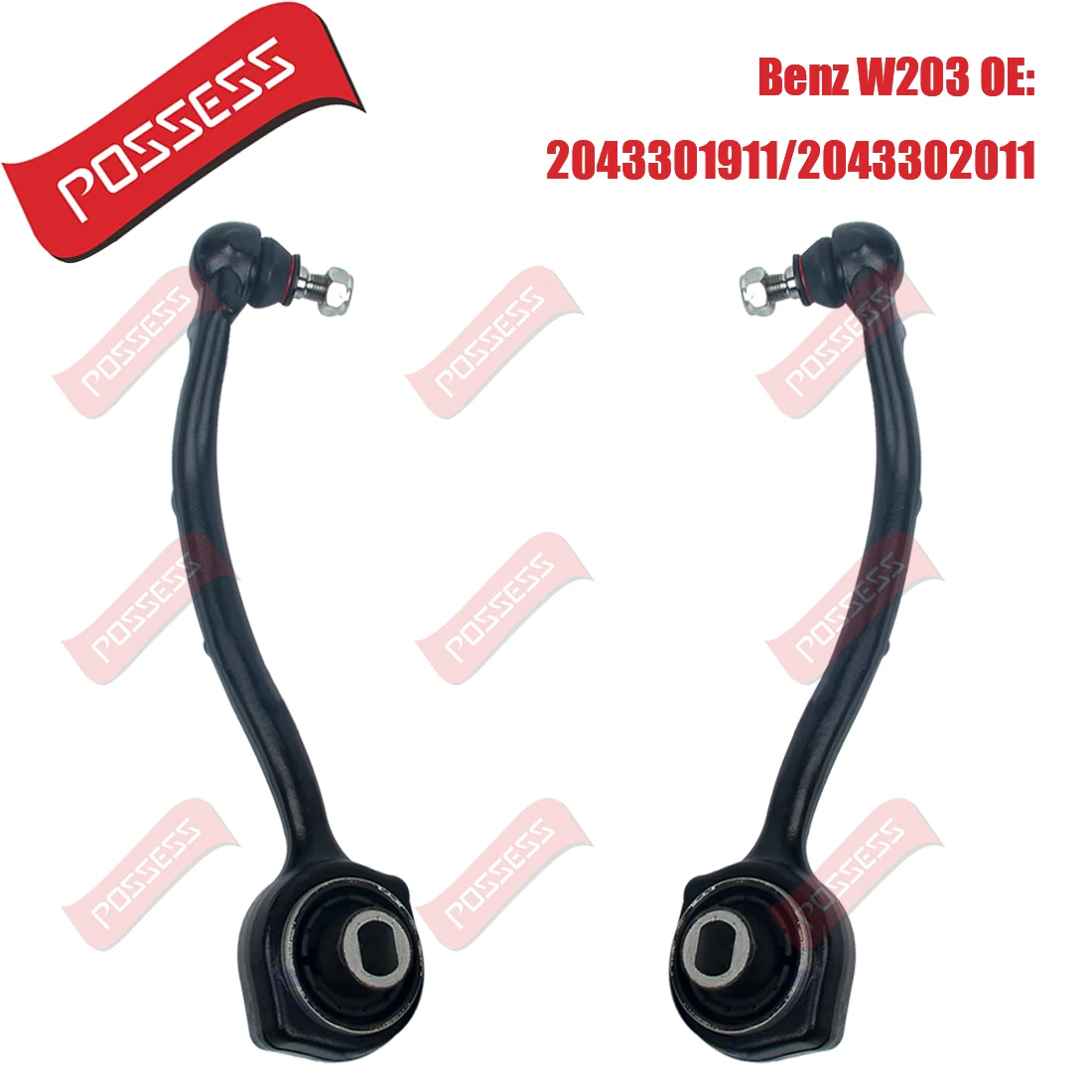 A Pair Front Lower Suspension Straight Control Arm For Mercedes Benz C-Class W203 CL203 S203 CLK C209 A209 SLK R171