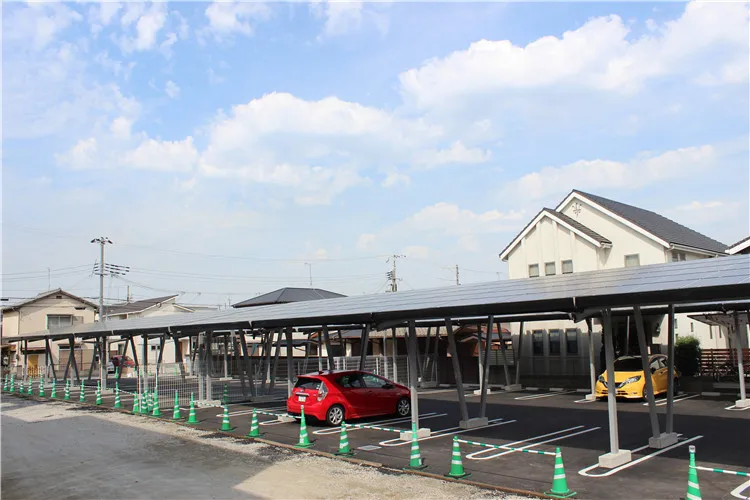 OEM 10KW Carport Mounted Shade Structure Solar Carport For Commercial Pv Applications