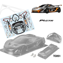 1/10 P1 GTR On Road Car Clear Body Shell con ala posteriore/fibbia leggera per Rc Drift Car Kyosho Tamiya TT02 3R Racing Hsp Chassis