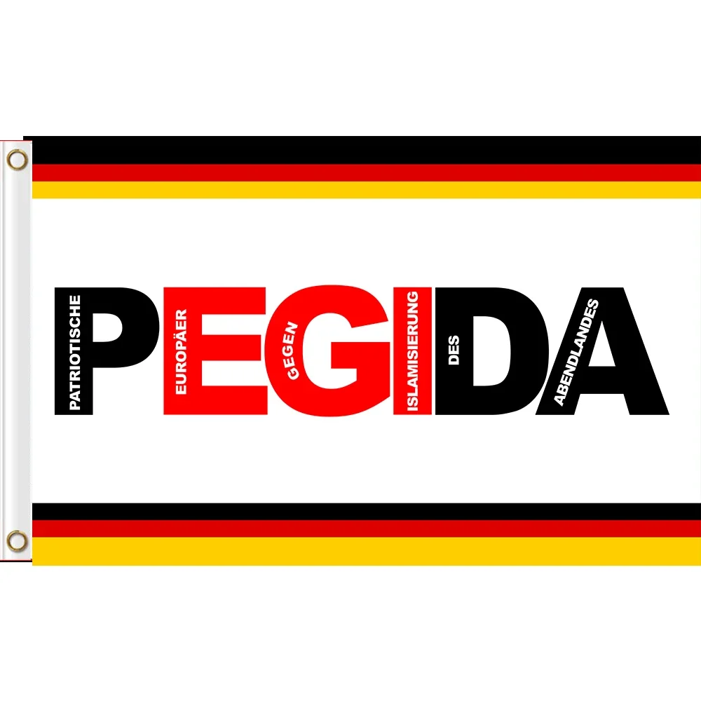 custom hobby hospital flag 90x150cm pegida banner flag 100D polyester custom Germany flag banner