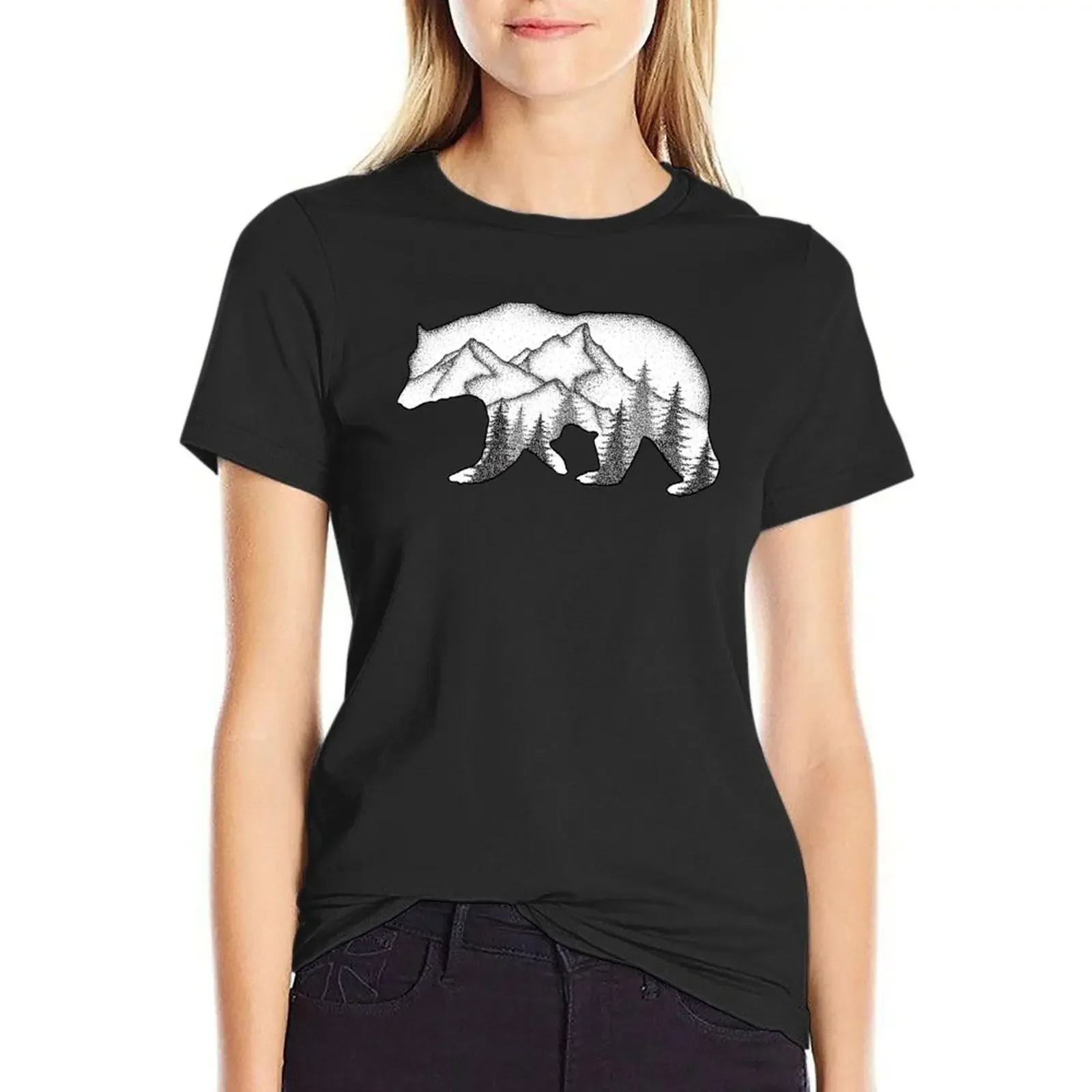 

Bear Wild T-Shirt animal print shirt for girls quick drying sweat ariat shirts for Women