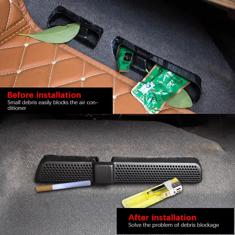 

For VW Touran Tiguan 2pcs Car Air Vent Covers Air Conditioner Duct Outlet Exhaust Dustproof Seat Floor Mounting Auto Accessories