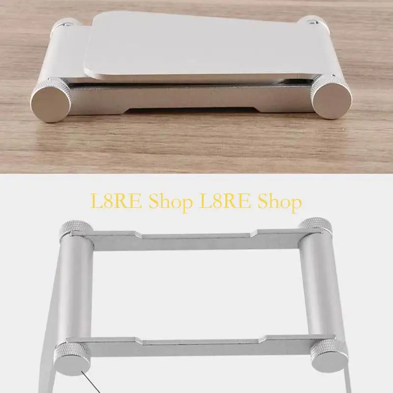 L8RE SPACE SAVERING MACHENT STAND مع ارتفاع ارتفاع قوس سبيكة ألومنيوم رف القهوة.