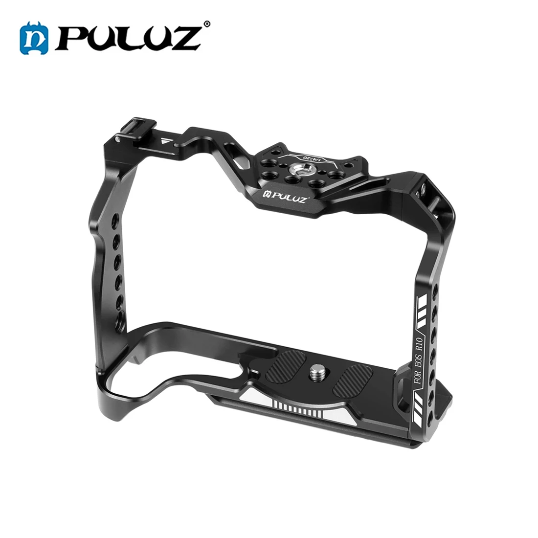 PULUZ Metal Rabbit Cage Bezel for Canon R10 / R7/ EOS-RP Camera Extension Protective Shell Accessories with 1/4 3/8 Screw Hole