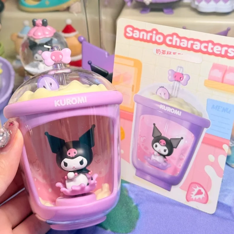 

Milk Tea Cup Series Genuine Sanrio Characters Photodynamic Music Creative Cute Hand-Made Movable Ornaments Girl'S Birthday Gift