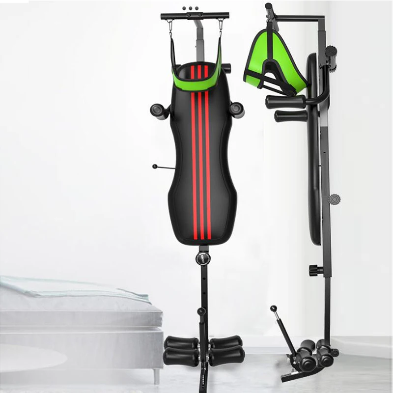 Inversion machine waist lumbar cervical spine stretcher fitness pull leg tractor handstand machine handstand equipment