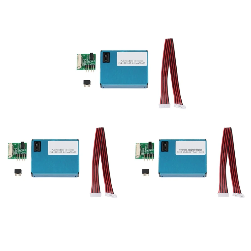 

Promotion! 3X PM2.5 DUST SENSOR PMS7003 / G7 Thin Shape Digital PM2.5 Sensor (Inculd Transfer Board + Cable)