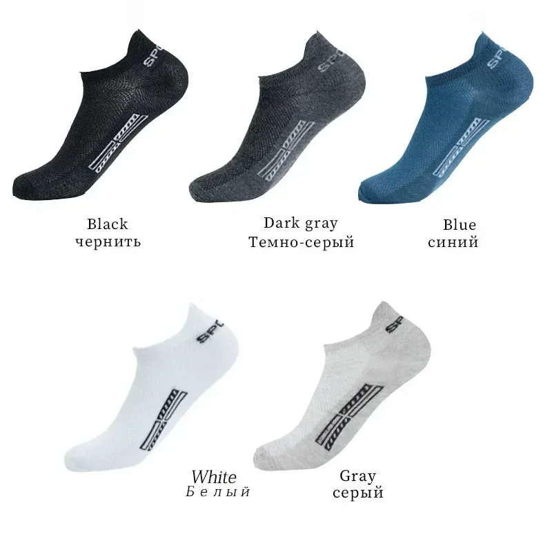 3 pares de calcetines de algodón orgánico para hombre, calcetines deportivos de malla transpirable hasta el tobillo, calcetines cortos finos