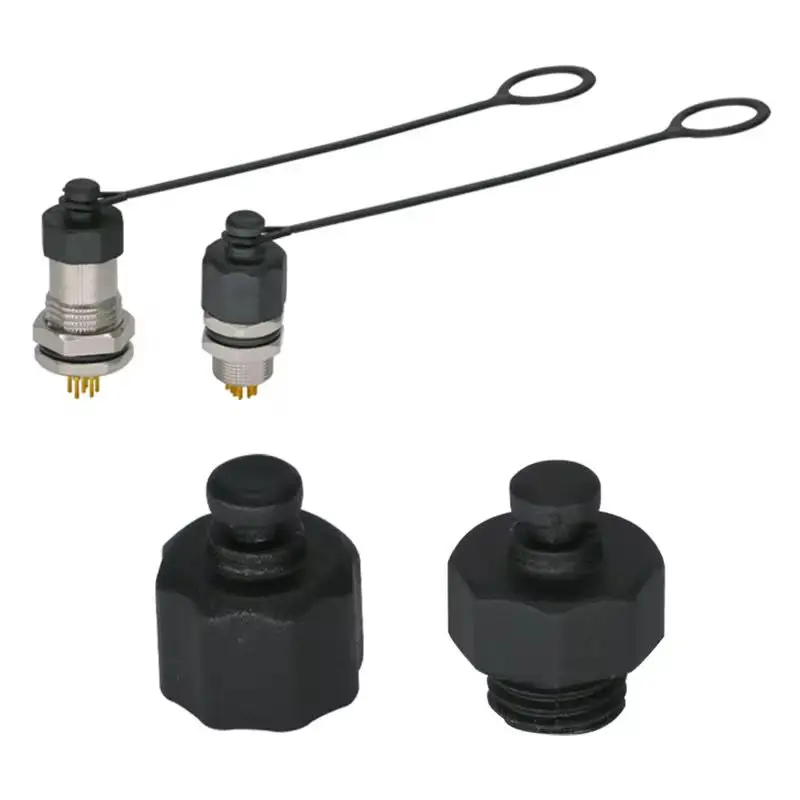 M8 Dust Cap Male Female Connector Waterproof Ip67 M8 Plastic Thread Protection Dust Cap Cover