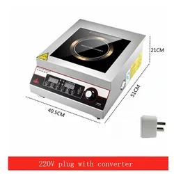 5000w Induction Cooker Commercial Induction Kitchen Panel Cooking Household Induction Cooktop Single Cooker