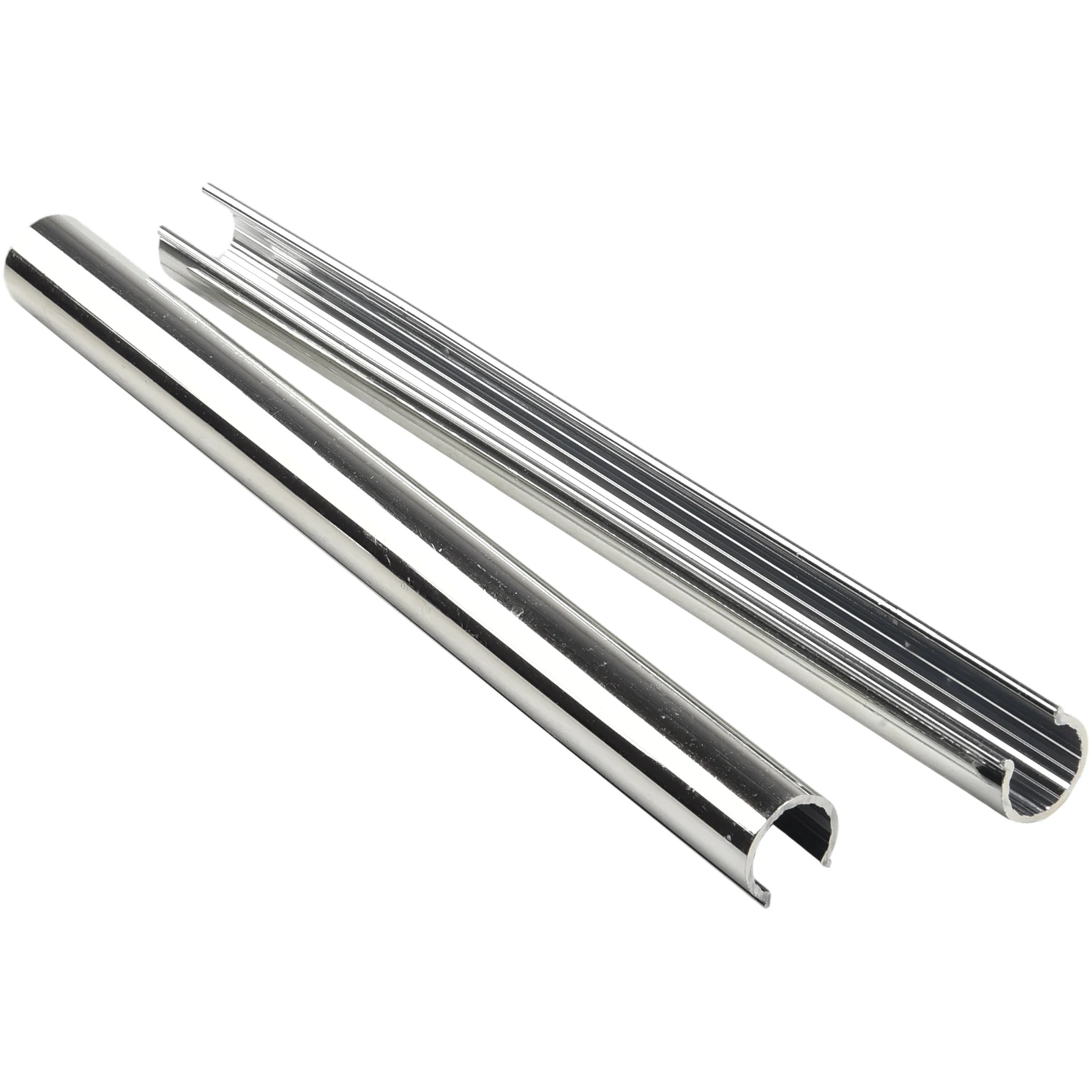 

Add a Touch of Style to Your Home Decor 8pc Chrome Effect Pipe Covers and Collars for 15mm Pipes, Easy Installation