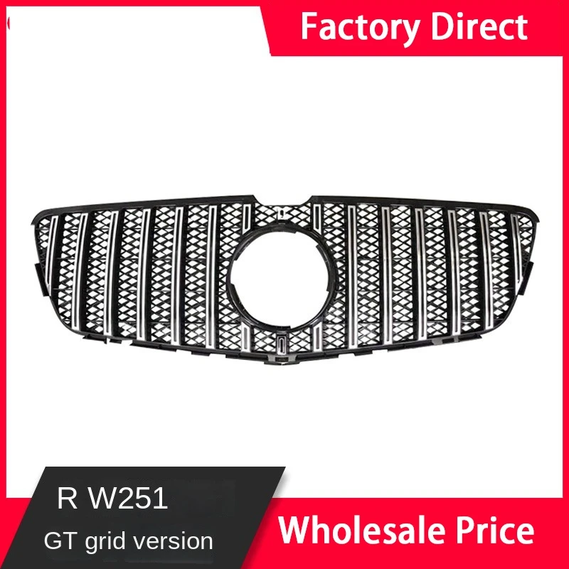 Front Racing Facelift Grilles Upper Bumper For Mercedez-Benz R280 R320 R350 R500 W251 2006-2010/2011-2017