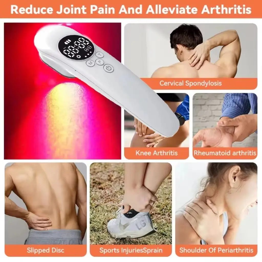 

HLKGO 520mW Cold Laser Device Effective Pain Relief for Arthritis, Joint & Muscle Pain Promotes Wound Healing & Skin Health